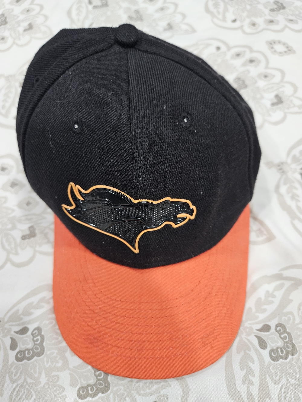 NFL Black and Orange Logo Baseball Cap